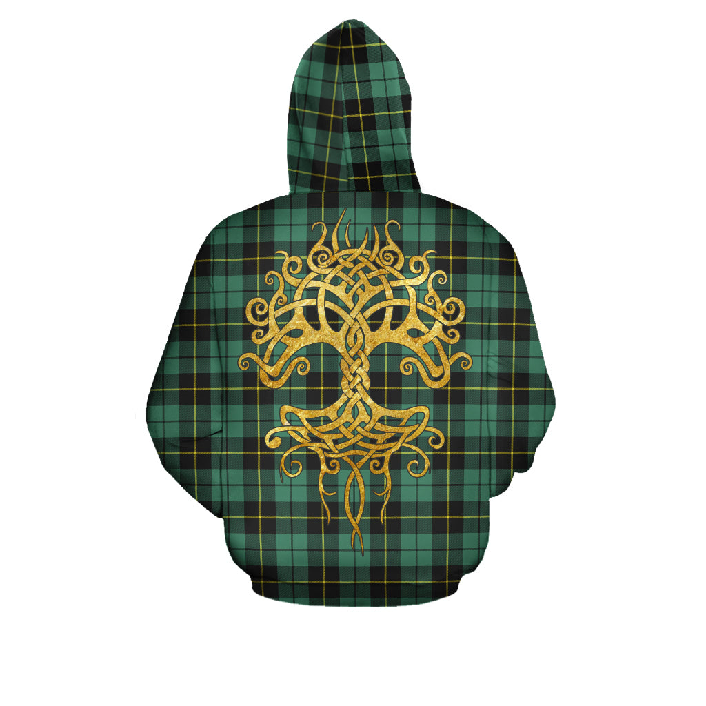 Wallace Hunting Ancient Tartan Hoodie - Tree Of Life