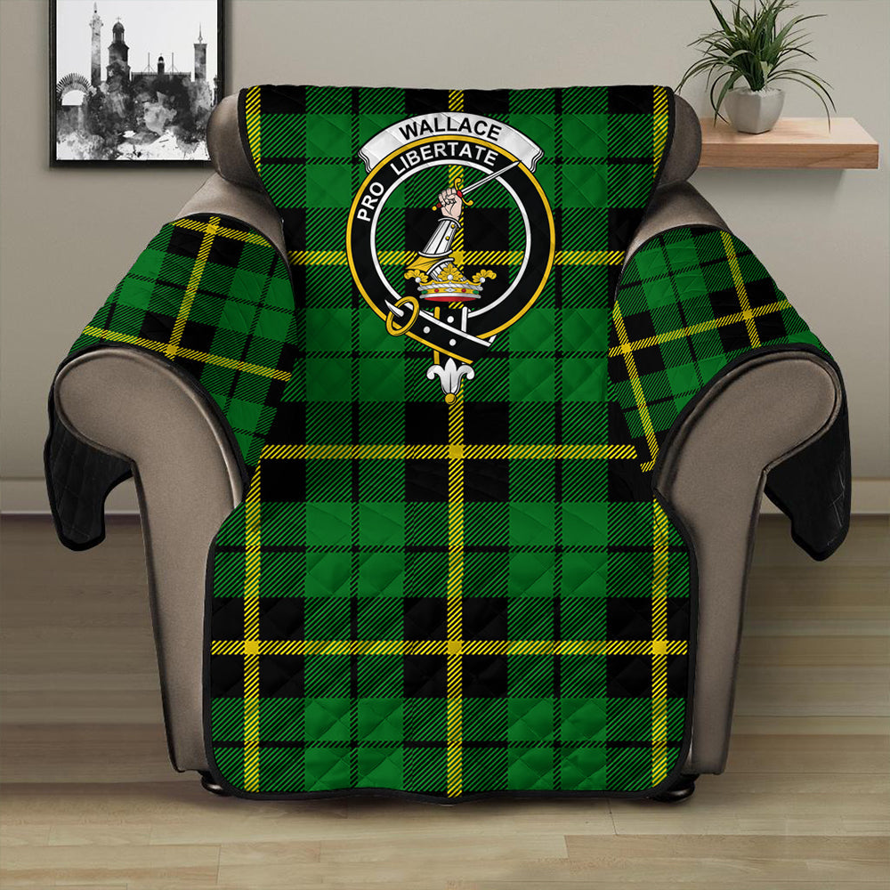 Wallace Hunting - Green Tartan Crest Sofa Protector