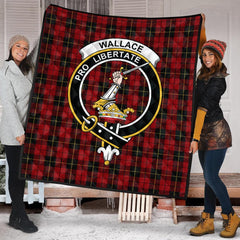 Wallace Tartan Crest Quilt