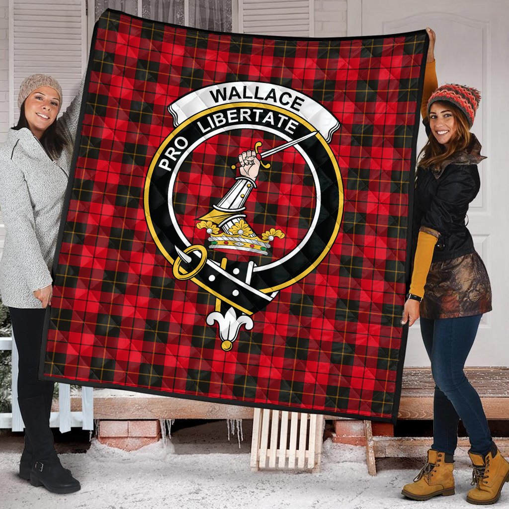 Wallace Weathered Tartan Crest Quilt