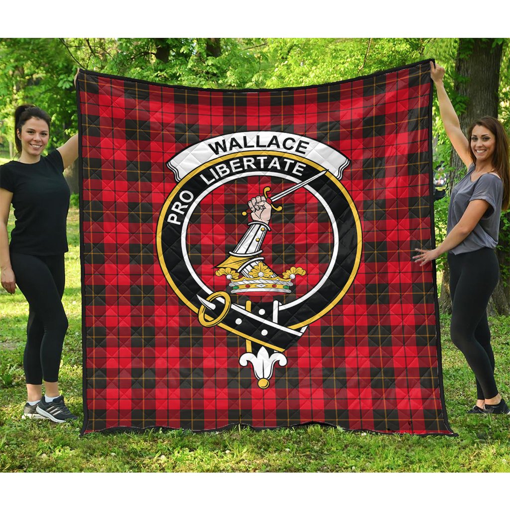 Wallace Weathered Tartan Crest Quilt