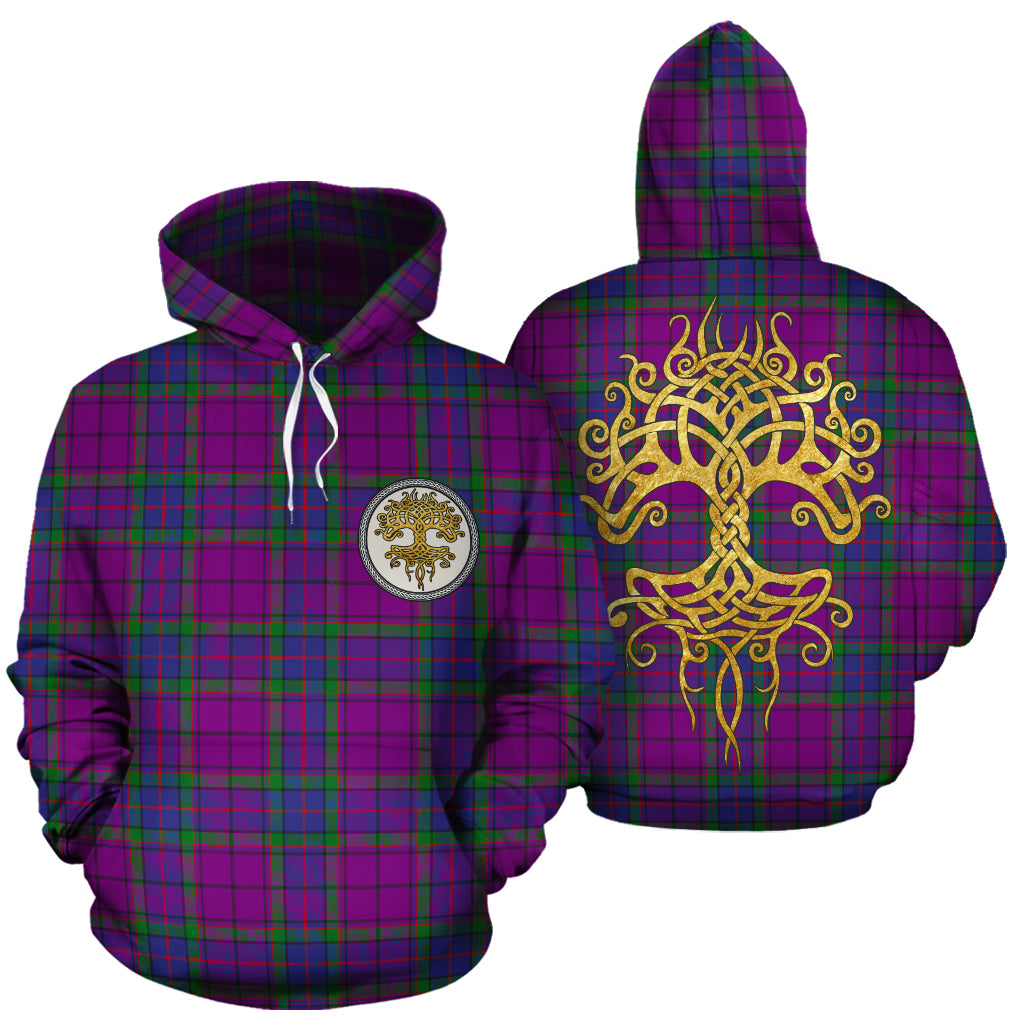 Wardlaw Modern Tartan Hoodie - Tree Of Life