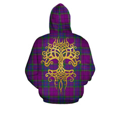 Wardlaw Modern Tartan Hoodie - Tree Of Life