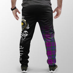 Wardlaw Modern Tartan Crest Jogger Sweatpants - Alba Celtic Style