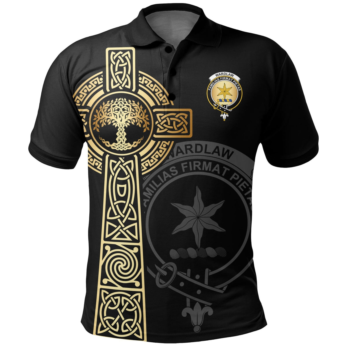 Wardlaw Clan Unisex Polo Shirt - Celtic Tree Of Life