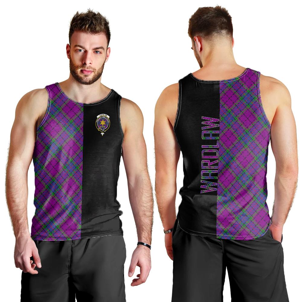 Wardlaw Modern Tartan Crest Men's Tank Top - Cross Style