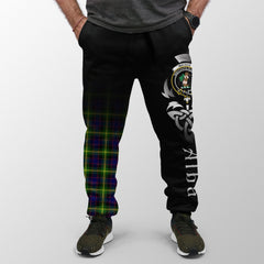 Watson Modern Tartan Crest Jogger Sweatpants - Alba Celtic Style