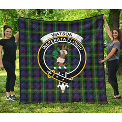 Watson Tartan Crest Quilt