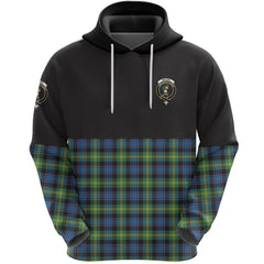 Watson Ancient Clan Half Of Tartan Hoodie