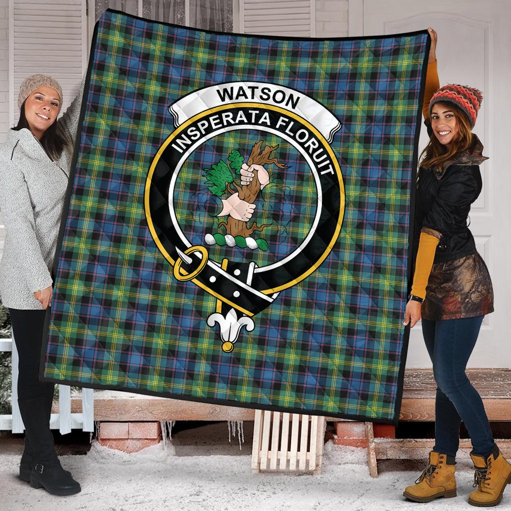 Watson Ancient Tartan Crest Quilt