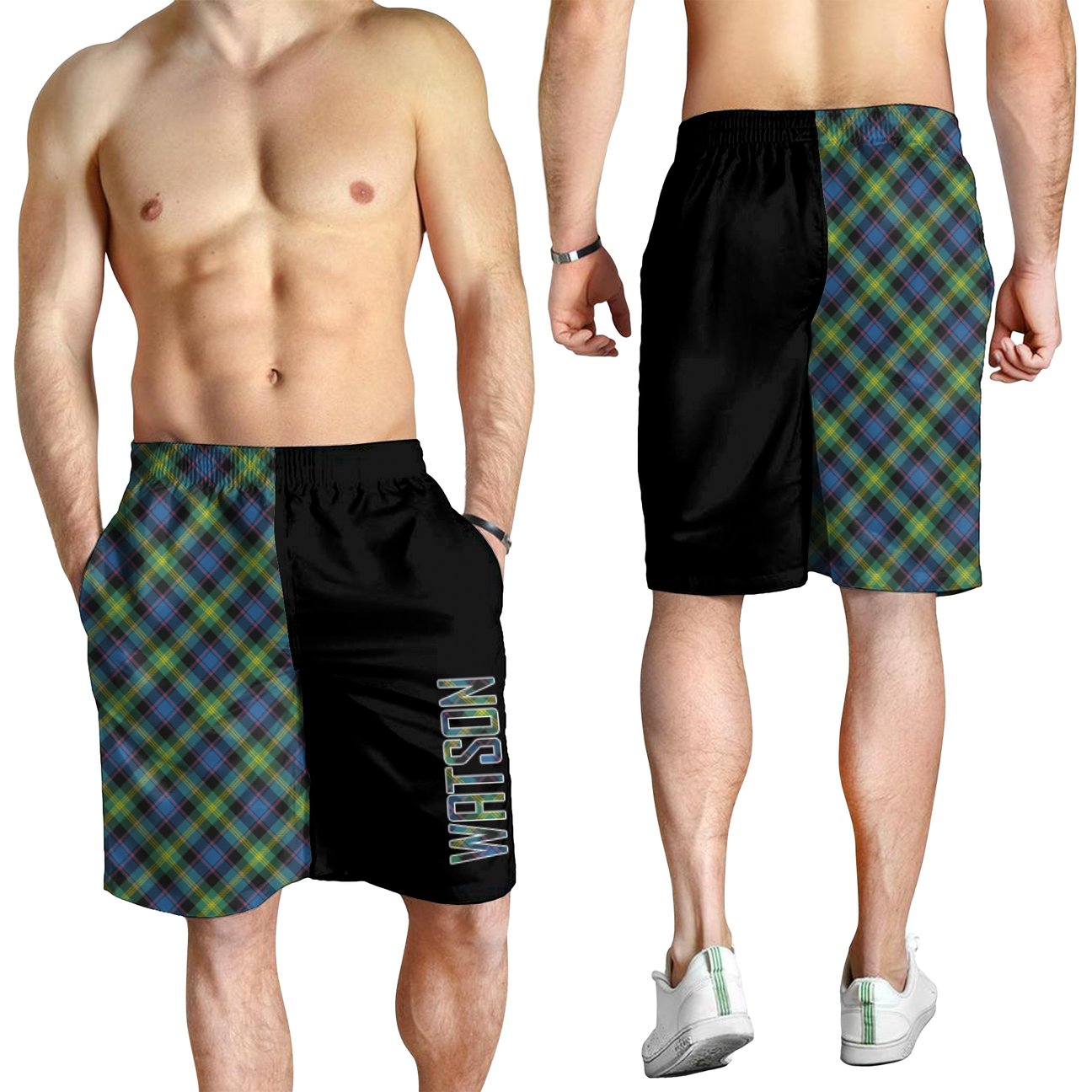 Watson Ancient Tartan Crest Men's Short - Cross Style