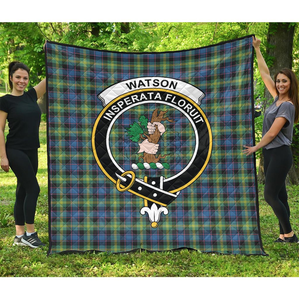 Watson Ancient Tartan Crest Quilt