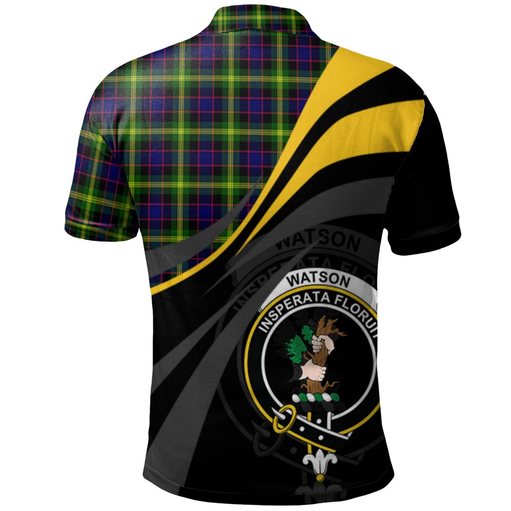 Watson Modern Tartan Polo Shirt - Royal Coat Of Arms Style