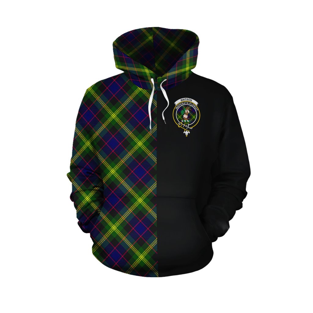 Watson Modern Tartan Hoodie Half of Me - Cross Style