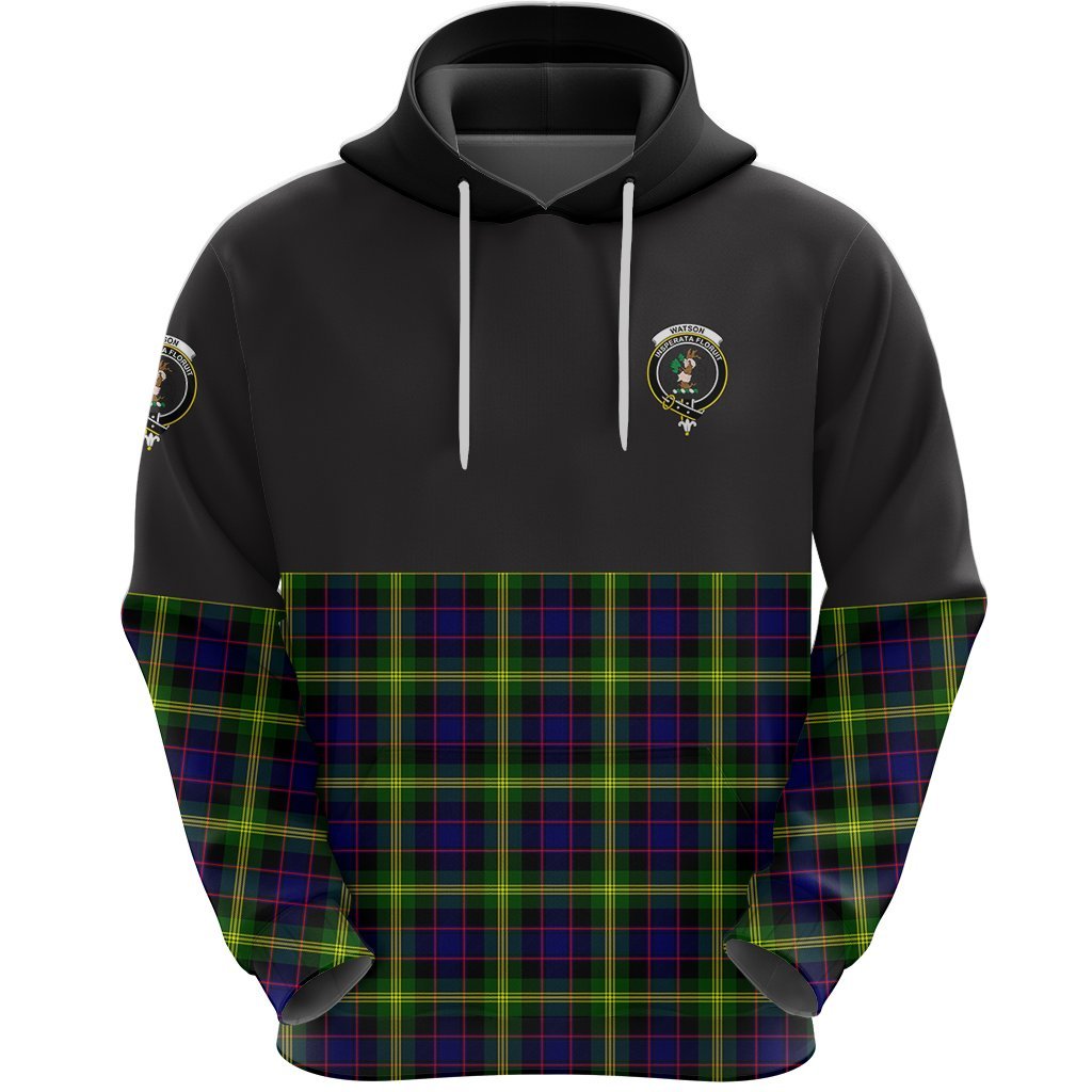 Watson Modern Clan Half Of Tartan Hoodie