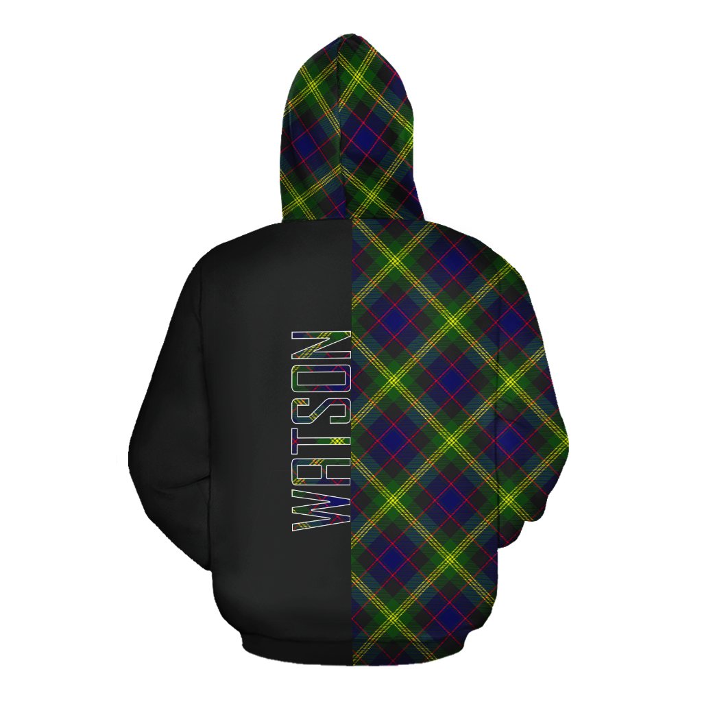 Watson Modern Tartan Hoodie Half of Me - Cross Style