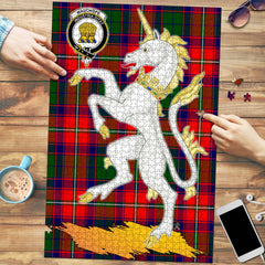 Wauchope Tartan Crest Unicorn Scotland Jigsaw Puzzles