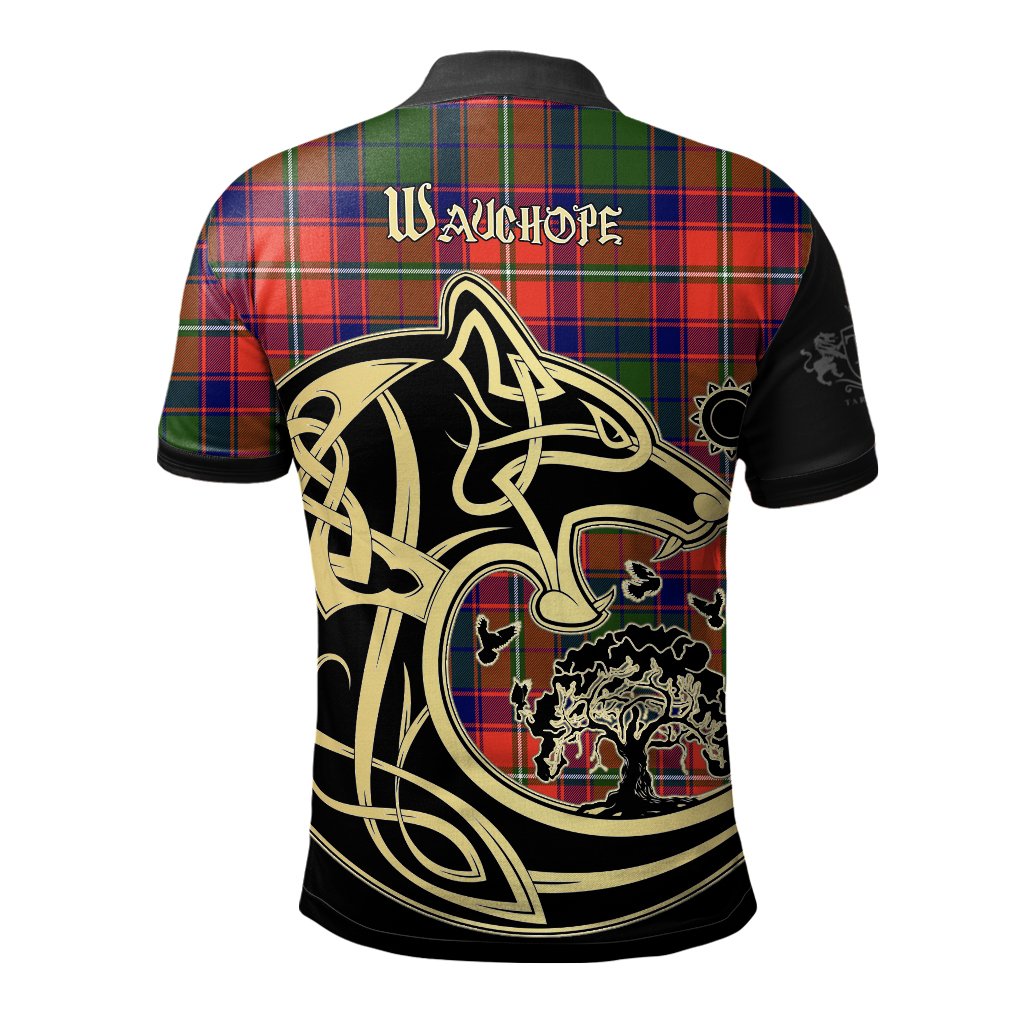 Wauchope Tartan Polo Shirt Viking Wolf