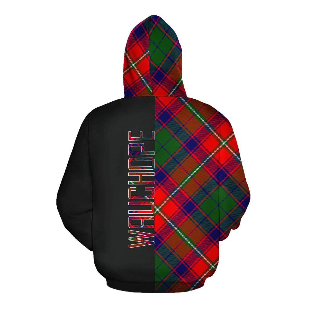 Wauchope Tartan Hoodie Half of Me - Cross Style