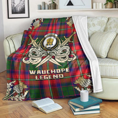 Wauchope Tartan Gold Courage Symbol Blanket