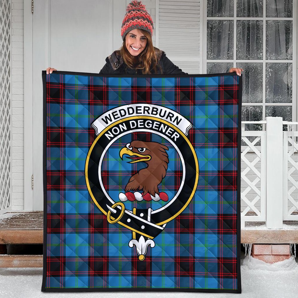 Wedderburn Tartan Crest Quilt