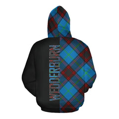 Wedderburn Tartan Hoodie Half of Me - Cross Style