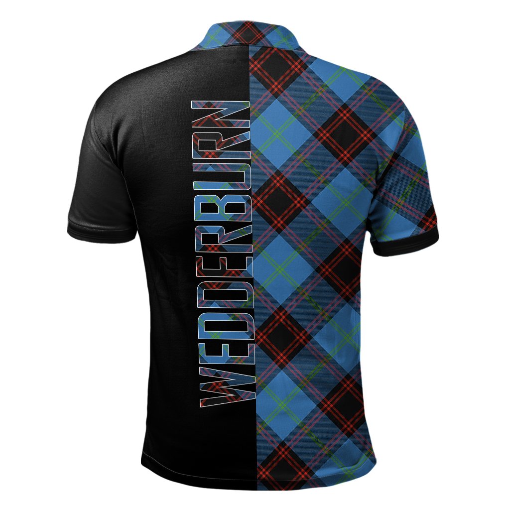 Wedderburn Tartan Polo Shirt Half of Me - Cross Style