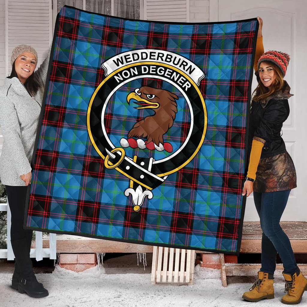 Wedderburn Tartan Crest Quilt