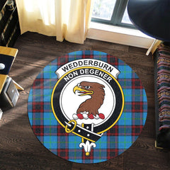 Wedderburn Tartan Crest Round Rug