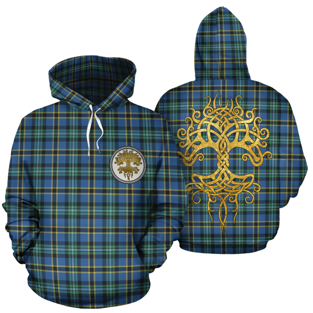 Weir Ancient Tartan Hoodie - Tree Of Life