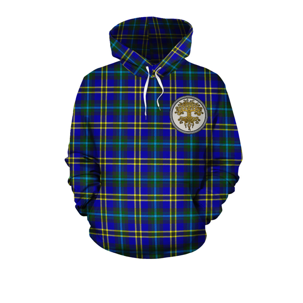 Weir Modern Tartan Hoodie - Tree Of Life