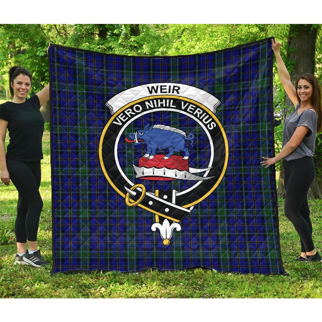 Weir Tartan Crest Quilt