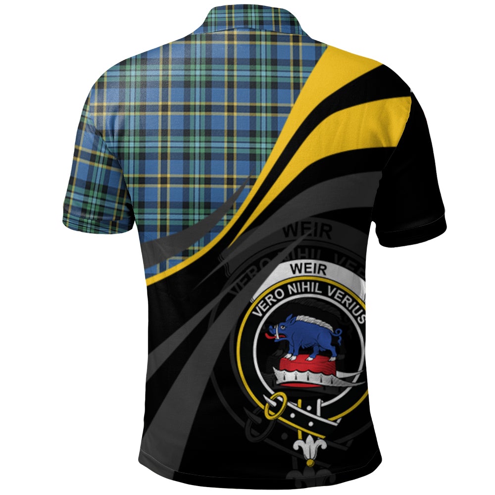 Weir Ancient Tartan Polo Shirt - Royal Coat Of Arms Style