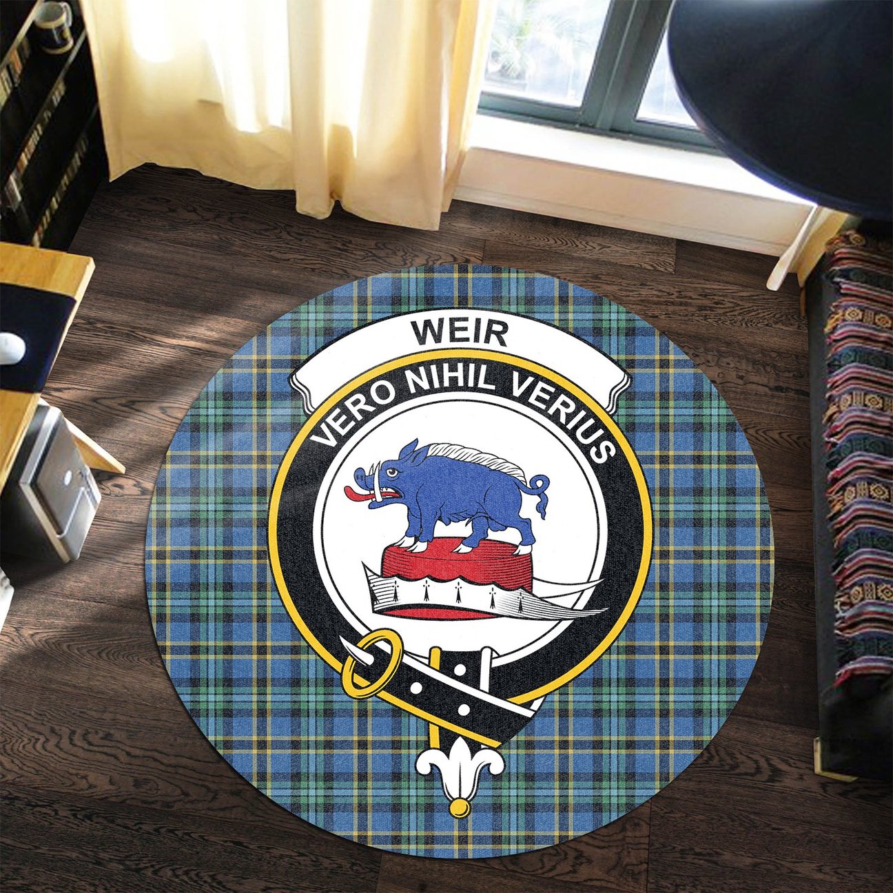 Weir Ancient Tartan Crest Round Rug