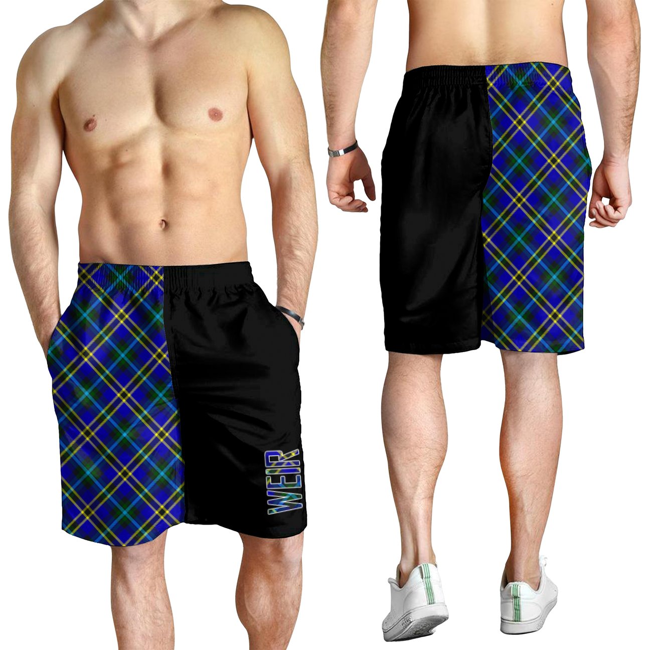 Weir Modern Tartan Crest Men's Short - Cross Style