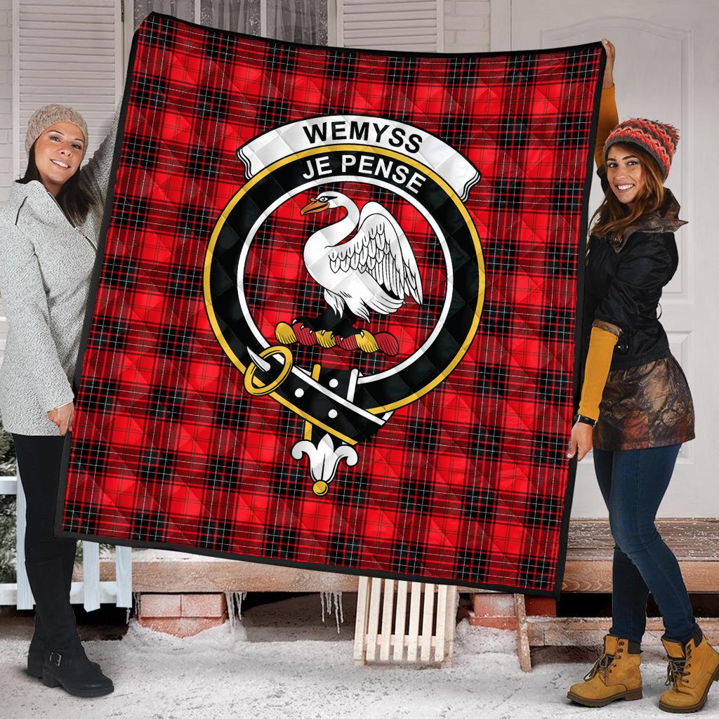 Wemyss Modern Tartan Crest Quilt