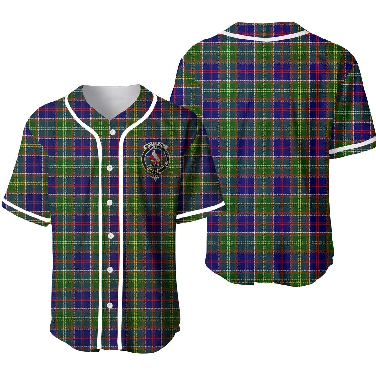 Whiteford Tartan Unisex Baseball Jersey