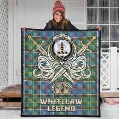 Whitelaw Tartan Crest Legend Gold Royal Premium Quilt