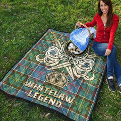 Whitelaw Tartan Crest Legend Gold Royal Premium Quilt