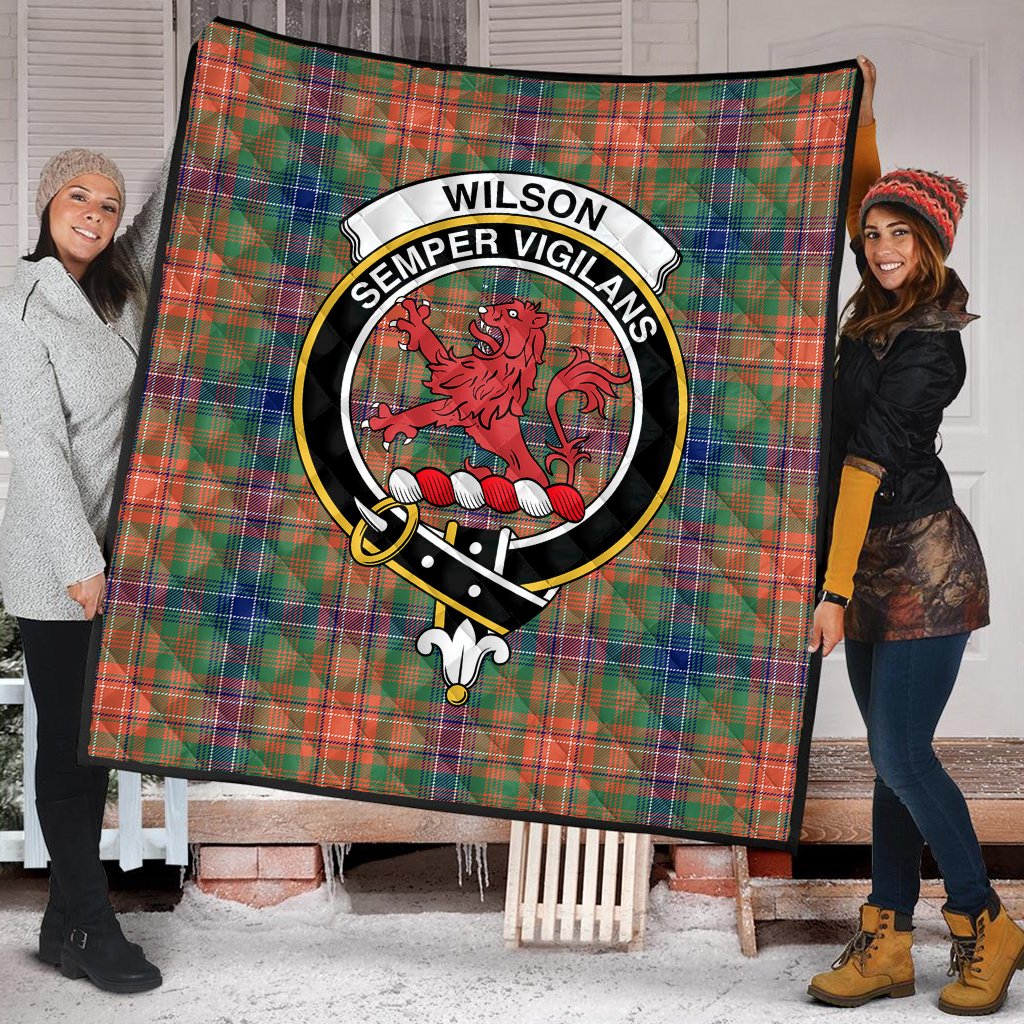 Wilson Ancient Tartan Crest Quilt