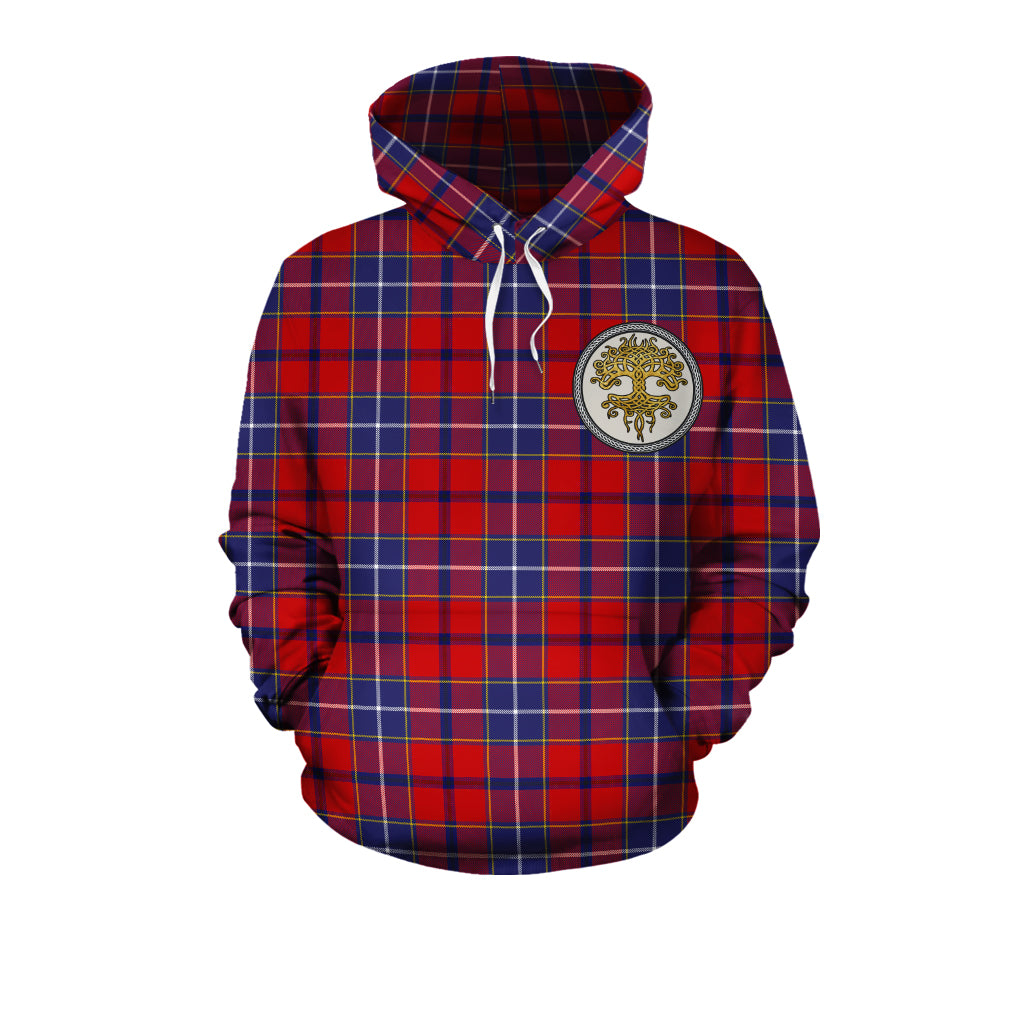 Wishart Dress Tartan Hoodie - Tree Of Life