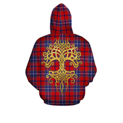 Wishart Dress Tartan Hoodie - Tree Of Life