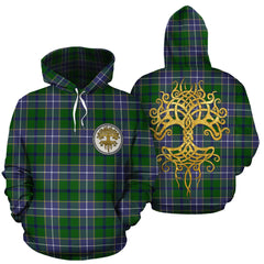 Wishart Hunting Modern Tartan Hoodie - Tree Of Life