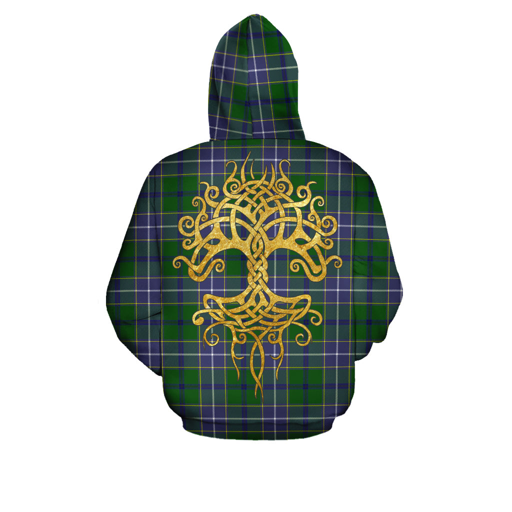 Wishart Hunting Modern Tartan Hoodie - Tree Of Life