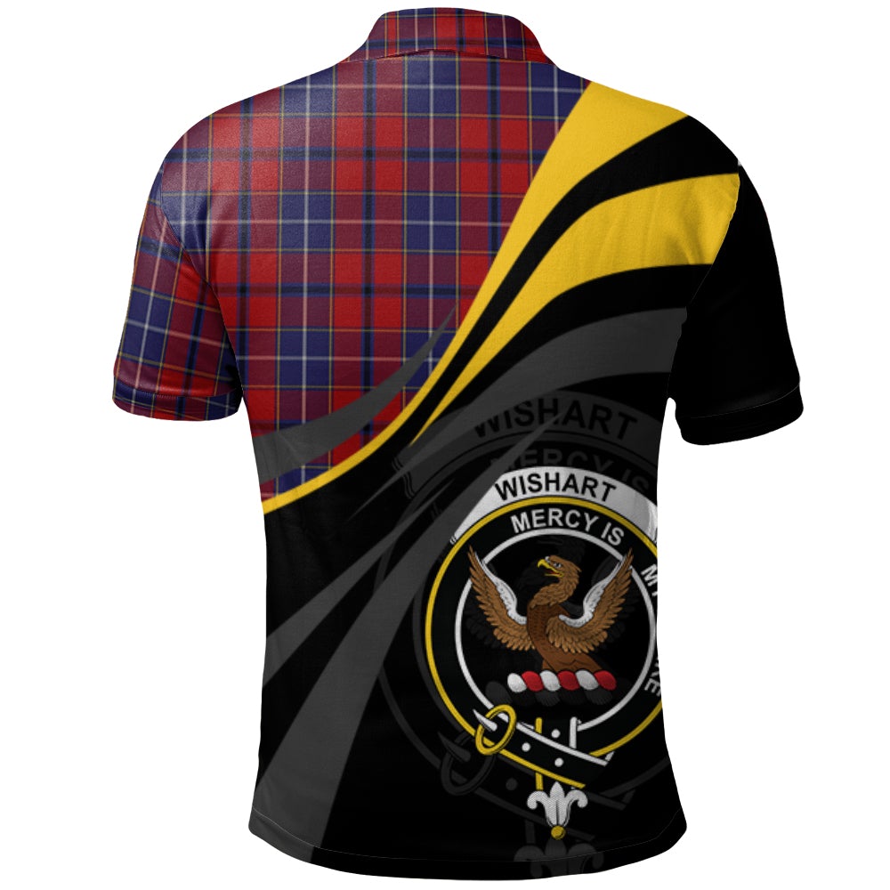 Wishart Dress Tartan Polo Shirt - Royal Coat Of Arms Style