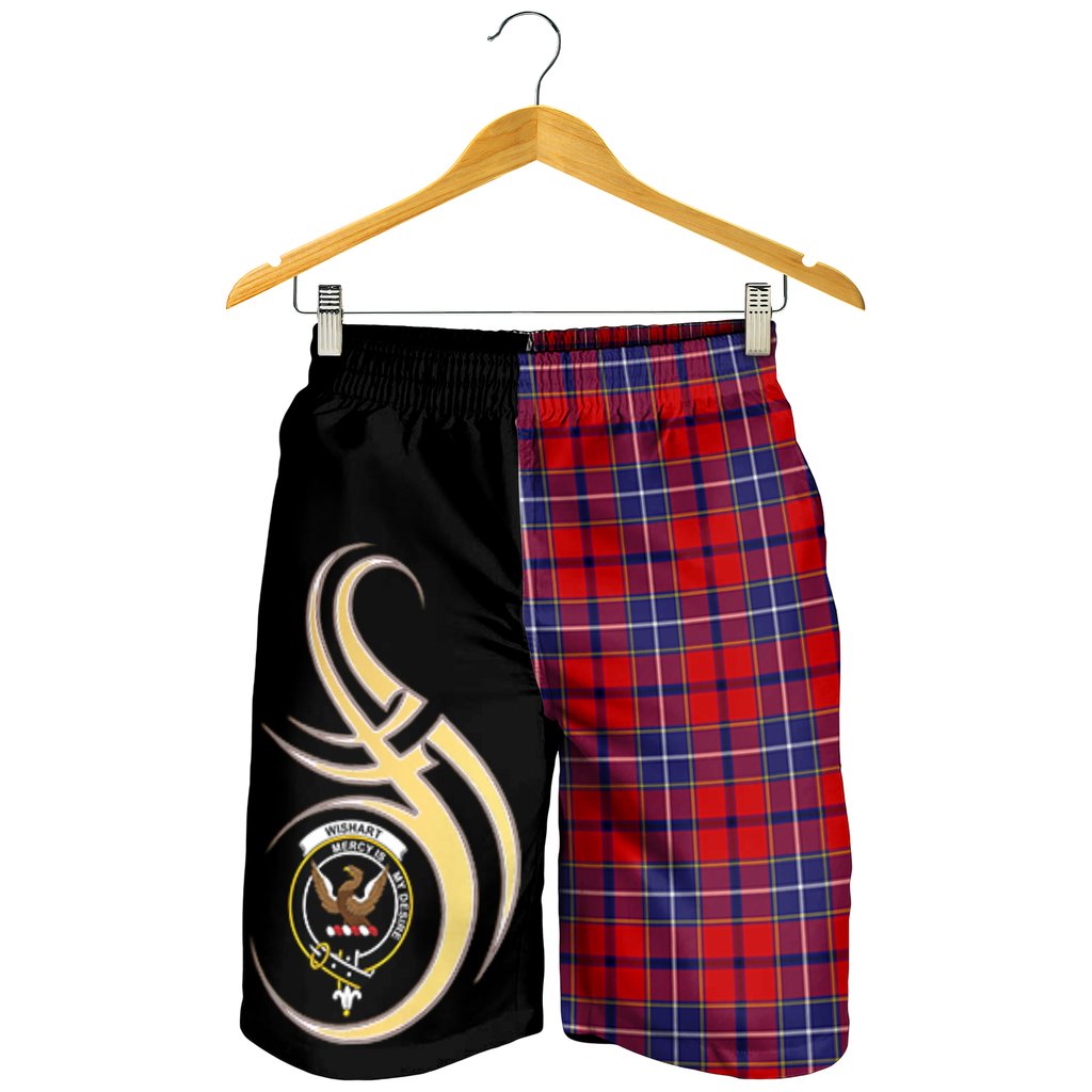 Wishart Dress Tartan Crest Men's Short PM8