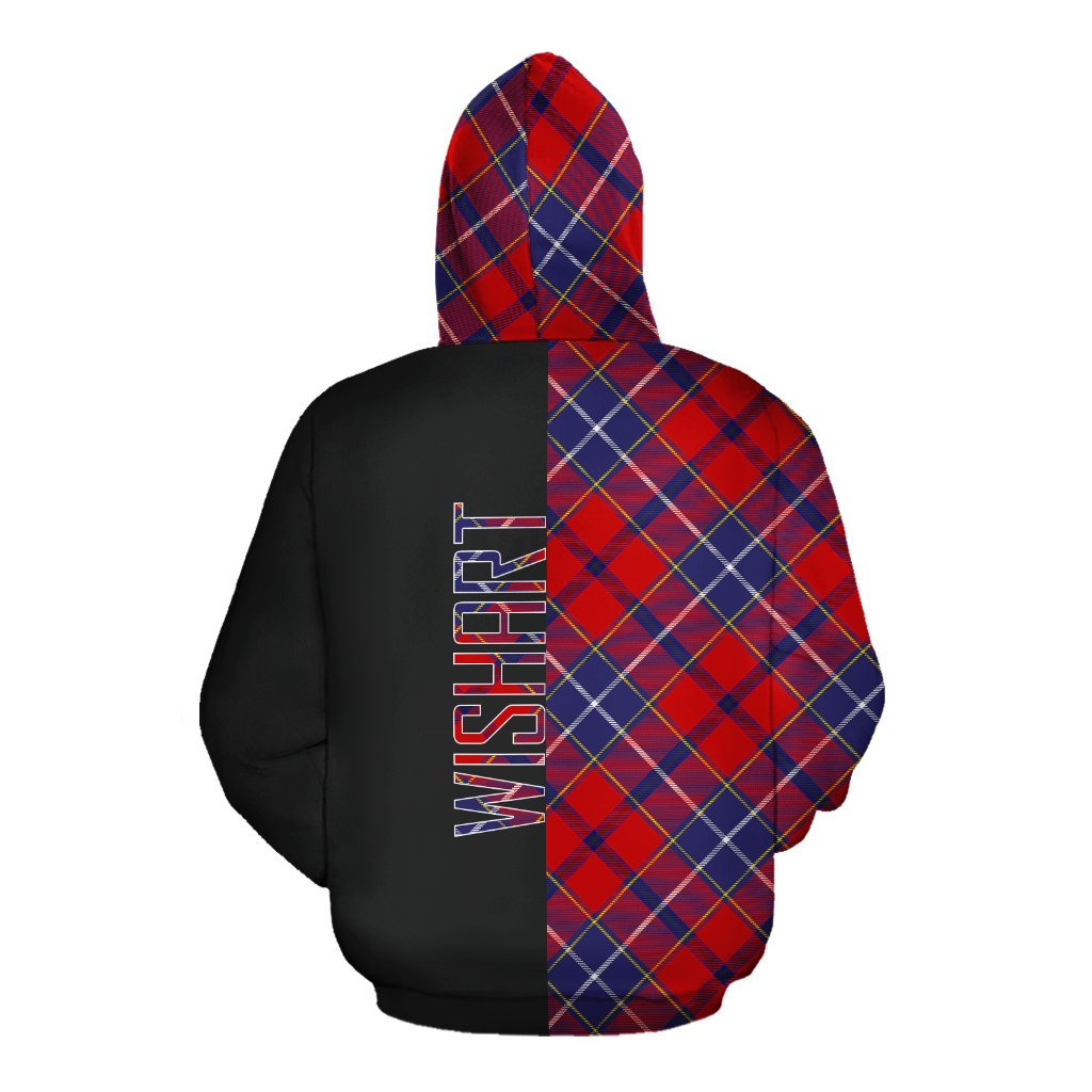 Wishart Dress Tartan Hoodie Half of Me - Cross Style