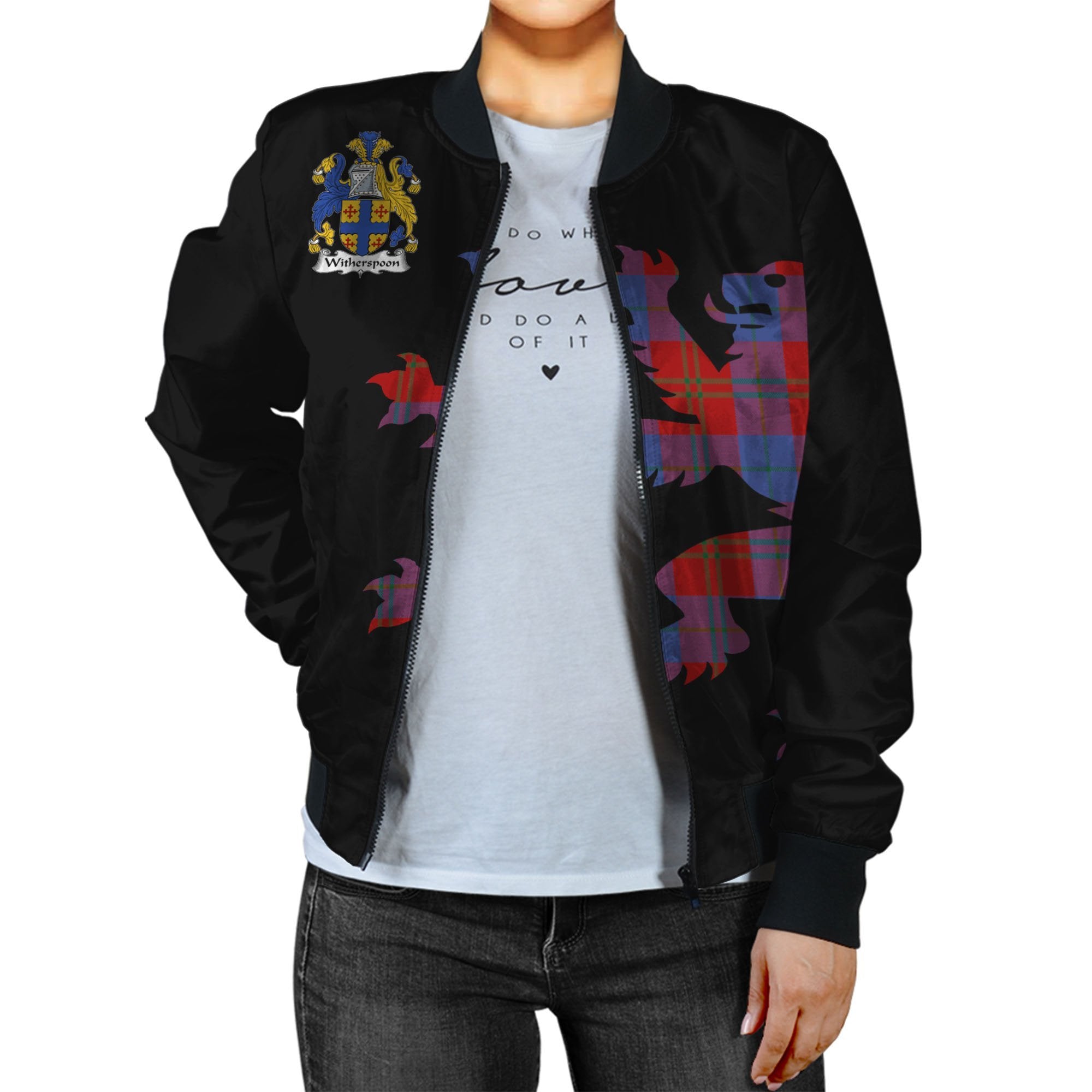 Witherspoon Tartan Bomber Jacket Lion & Thistle