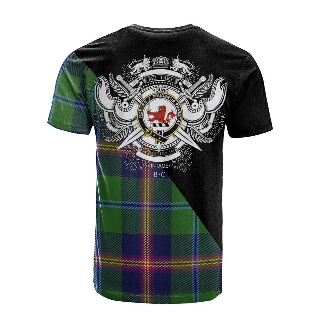 Young Modern Tartan - Military T-Shirt