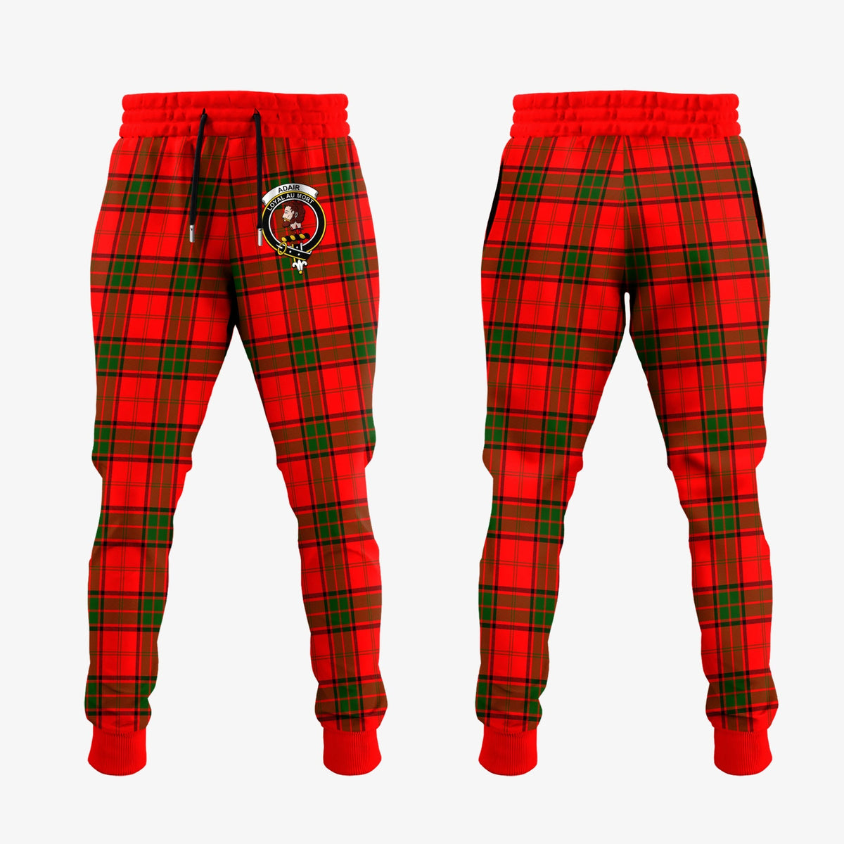 Adair Tartan Crest Jogger Sweatpants